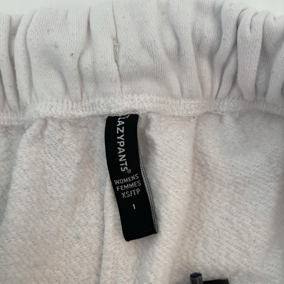 white lazy pants sweatpants !! - Picture 2 of 2
